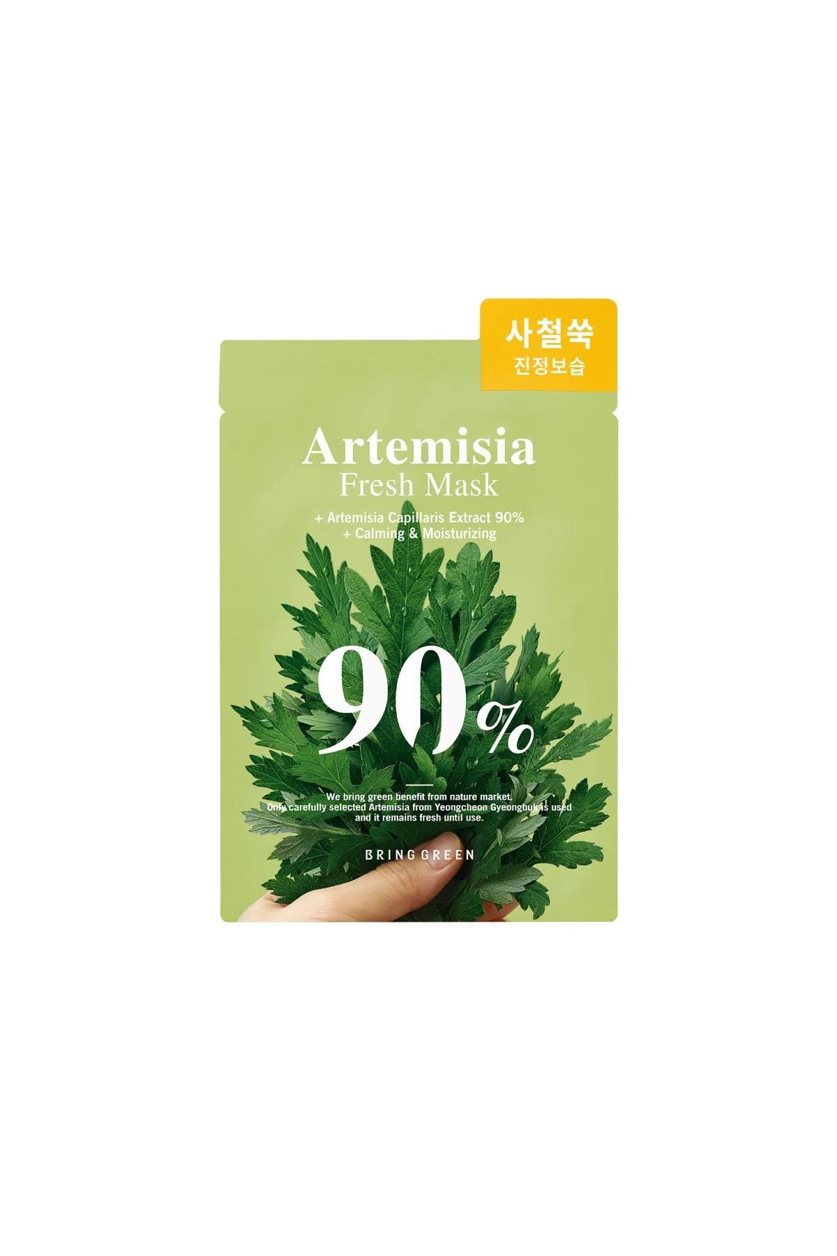 Bring Green 90% Fresh Mask - Artemisia – Yatıştırıcı & Nemlendirici Maske #Artemisia