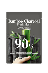 Bring Green 90% Fresh Mask – Bamboo Charcool – Gözenek Arındırıcı Maske #Bambu Kömürü
