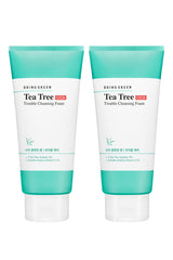 Bring Green Tea Tree Cica Trouble Cleansing Foam 200ml + 200ml – Çay Ağacı & Cica Temizleyici Set