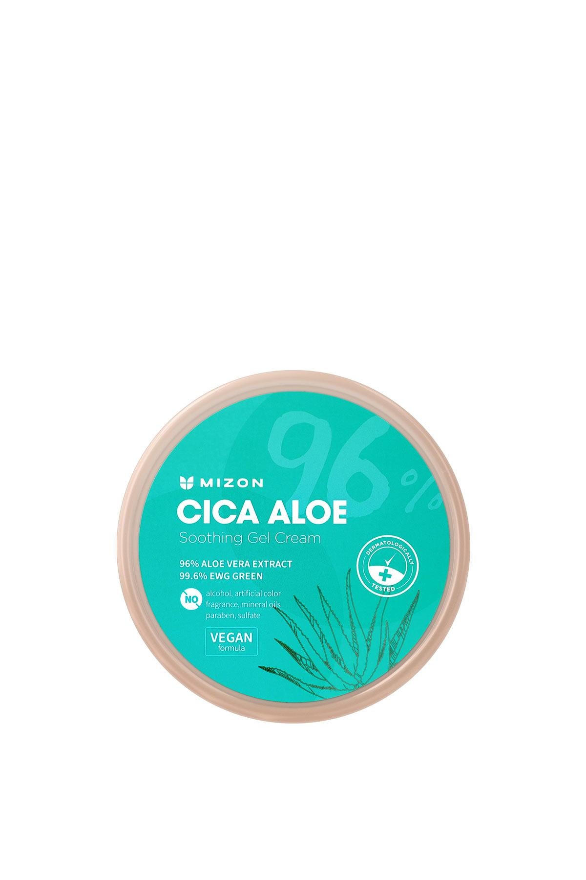 Mizon Cica Aloe 96% Soothing Gel Cream 300g – Doğal Vegan Centella & Aloe Jeli